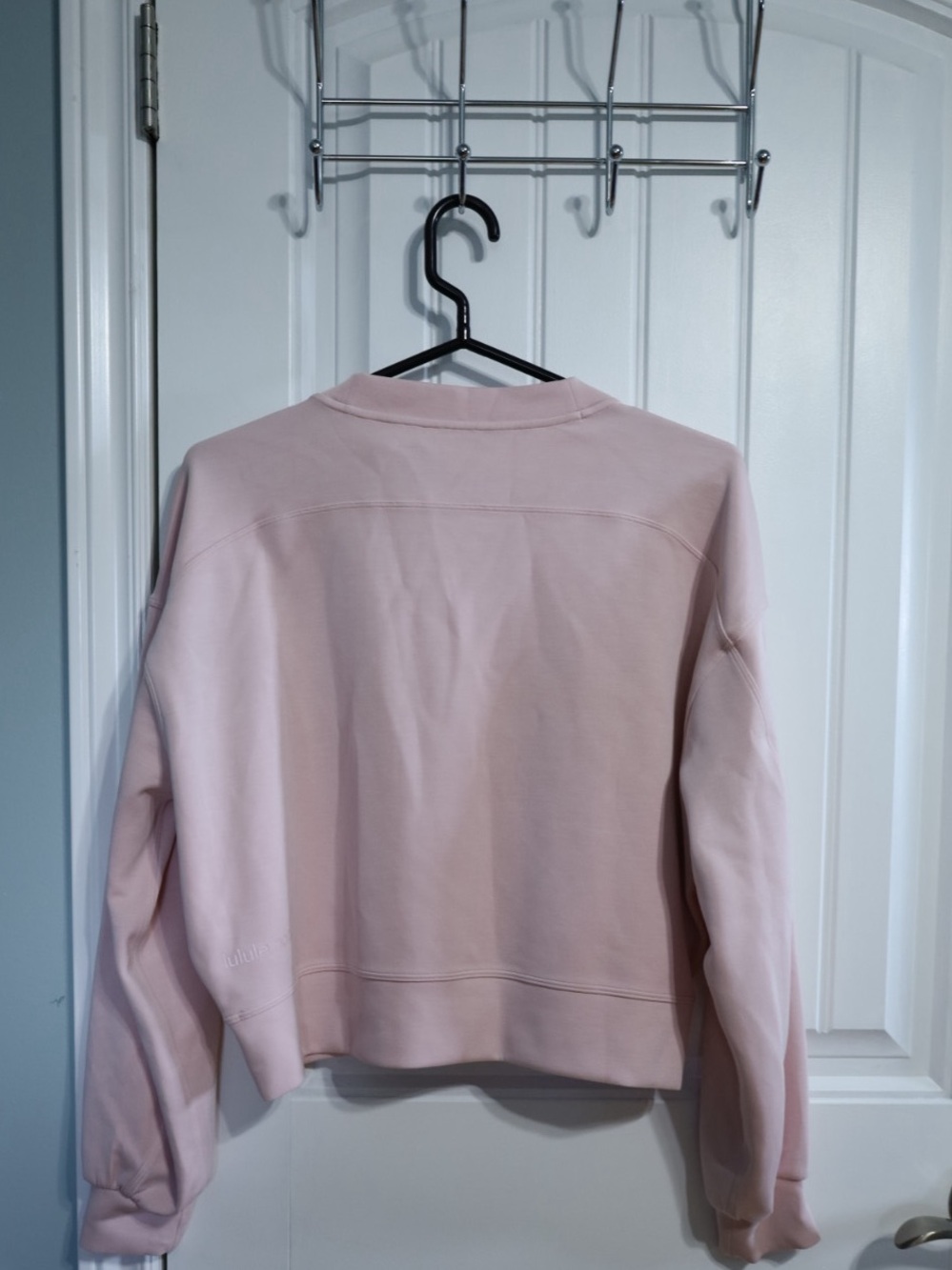 Lululemon Softstreme Perfectly Oversized Cropped Crew Flush Pink Estimated 6 - Picture 6 of 8